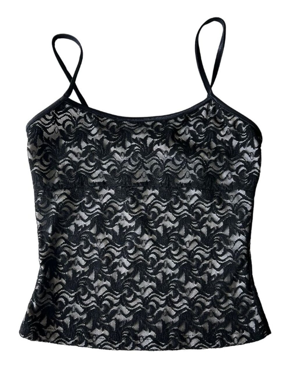 James & Nicole USA Lace Lined Fitted Camisole Top Women's Size S